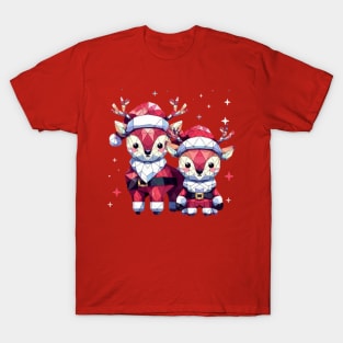 Christmas Santa Claus reindeer T-Shirt